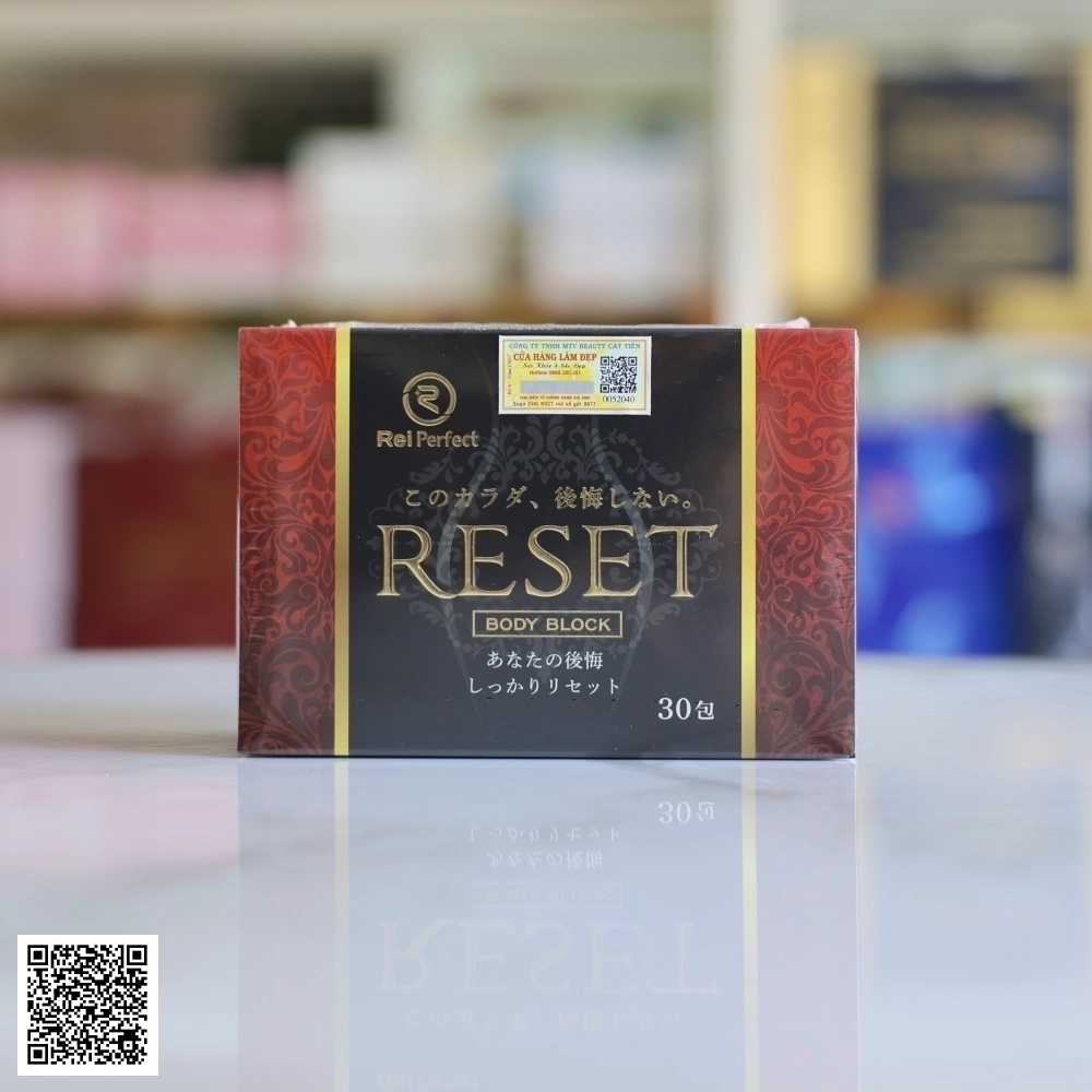 Bột Men Vi Sinh Giảm Cân Reset Body Block ReiPerfect Nhật Bản Hộp 30 gói.