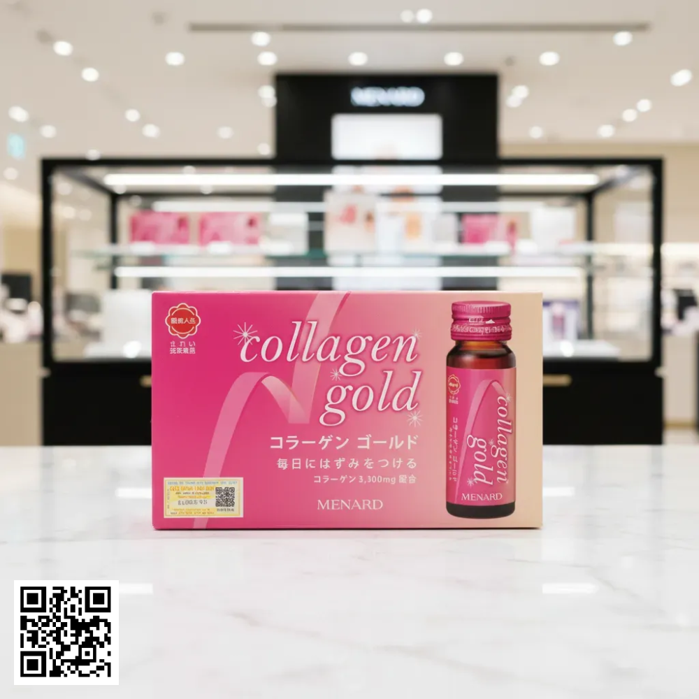 Nước Uống Menard Collagen Gold Hộp Từ Nhật Bản Hộp 10 Chai