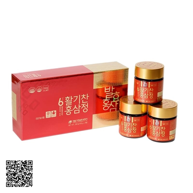 Cao Hồng Sâm Lên Men Daedong Korea Ginseng Của Hàn Quốc 3 Lọ/Hộp