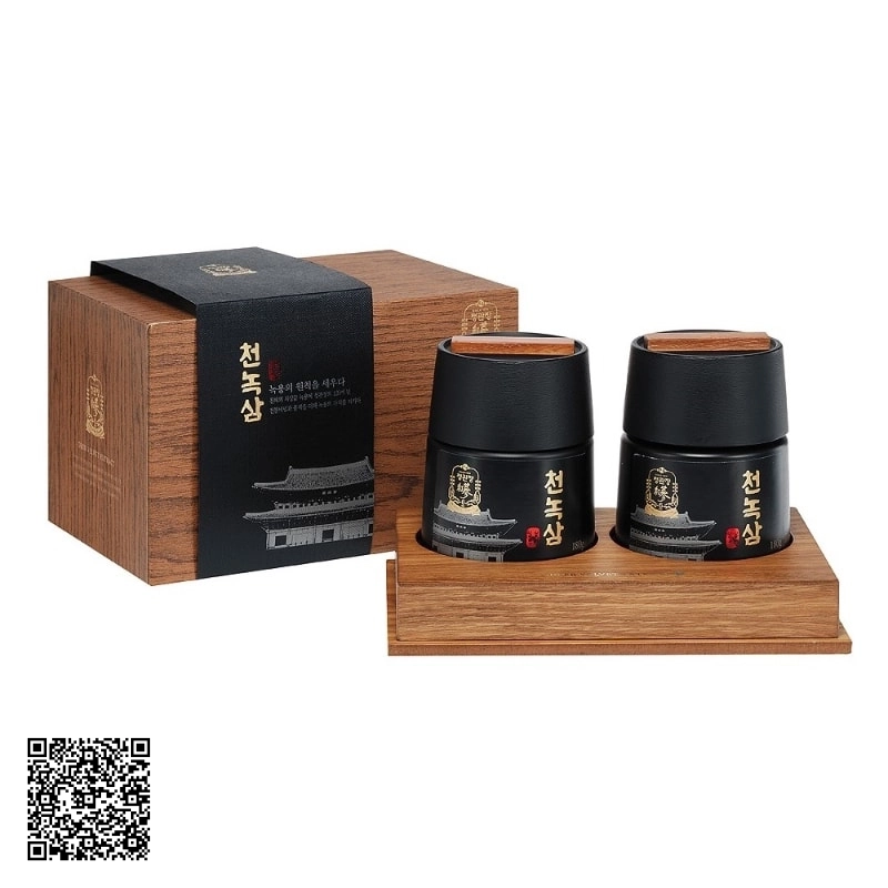 Cao Hồng Sâm Nhung Hươu KGC Cheon Nok Sam Extract Của Hàn Quốc (2 lọ x 180g)