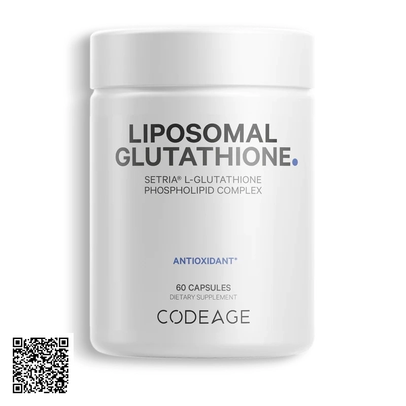 Viên Uống Trắng Da CodeAge Liposomal Glutathione Từ Mỹ 60 Viên