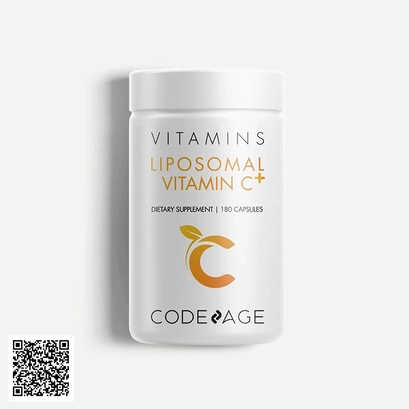 Viên Uống Giảm Mụn CodeAge Vitamins Liposomal Vitamin C+ Từ Mỹ 180 Viên