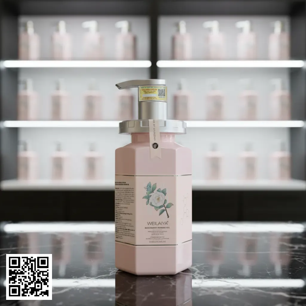 Sữa Tắm Weilaiya Niacinamide Shower Gel Trắng Da Hương Hoa Trà Từ Trung Quốc 450ml