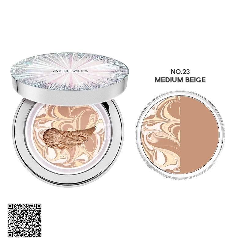 Phấn Tươi AGE 20s Essence Cover Pact Original Ex Intense Cover #23 Medium Beige