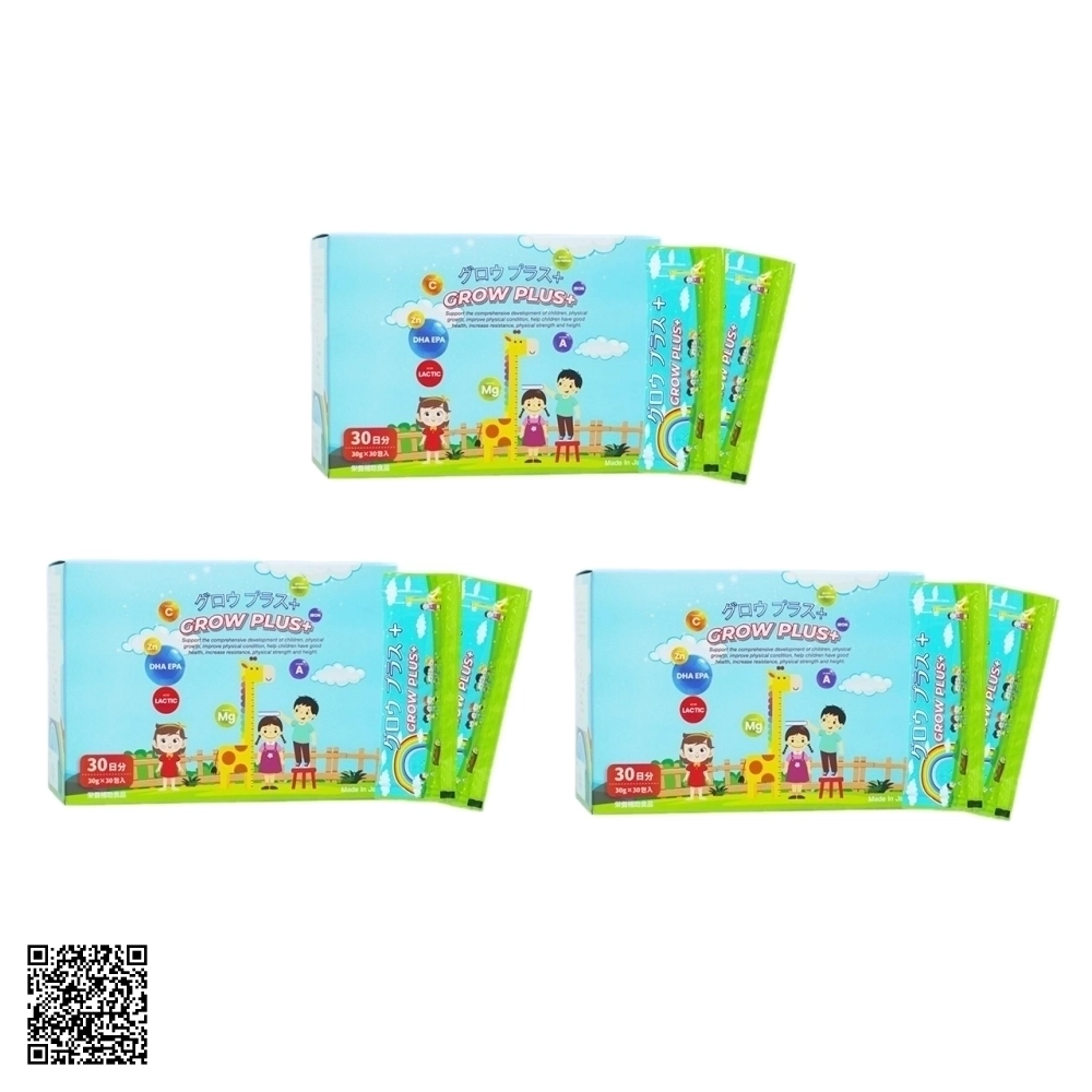 Liệu Trình Siro Phát Triển Chiều Cao Grow Plus+ Từ Nhật Bản 3 Hộp