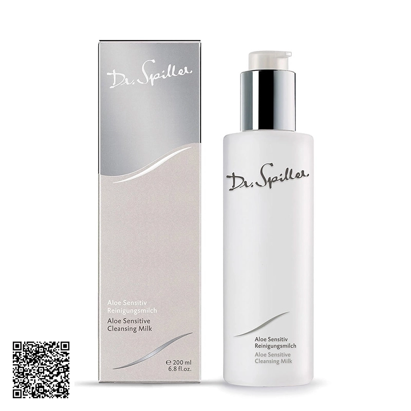 Sữa Rửa Mặt Lô Hội Dr.Spiller Aloe Sensitive Cleansing Milk Cho Da Khô Nhạy Cảm 200ml