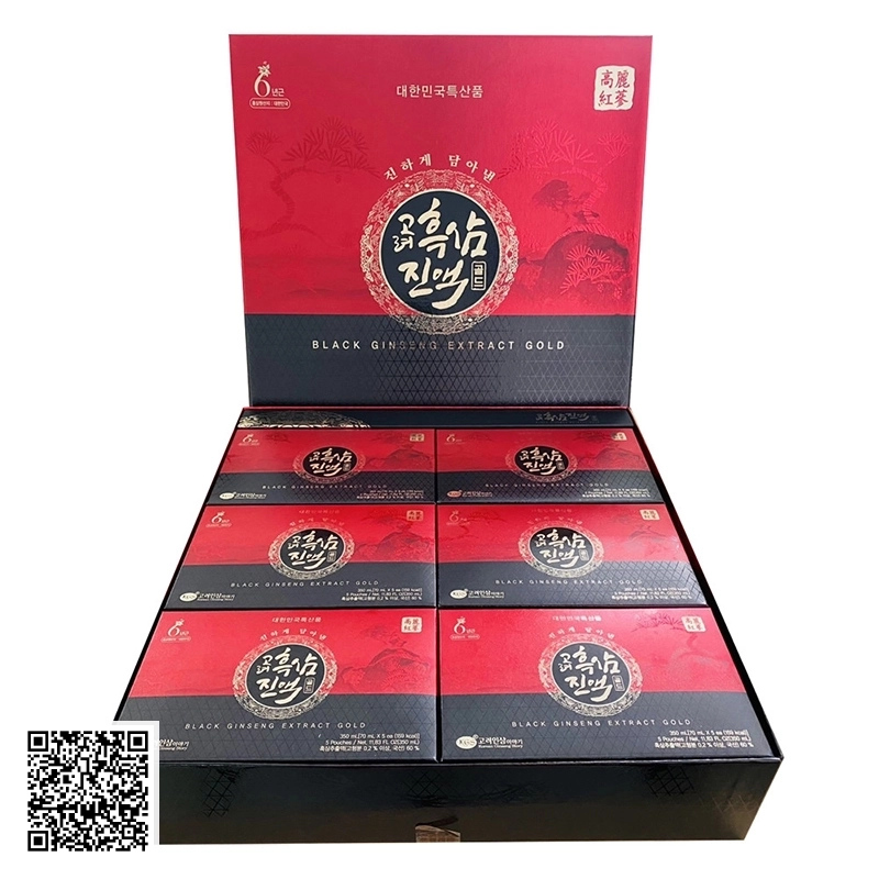 Nước Hắc Sâm KGS Black Ginseng Extract Gold Từ Hàn Quốc 30 Gói