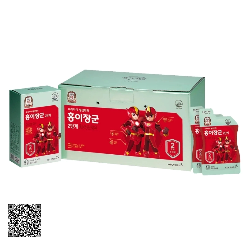 Nước Hồng Sâm Baby KGC Cheong Kwan Jang Số 2 Từ Hàn Quốc 90 Gói