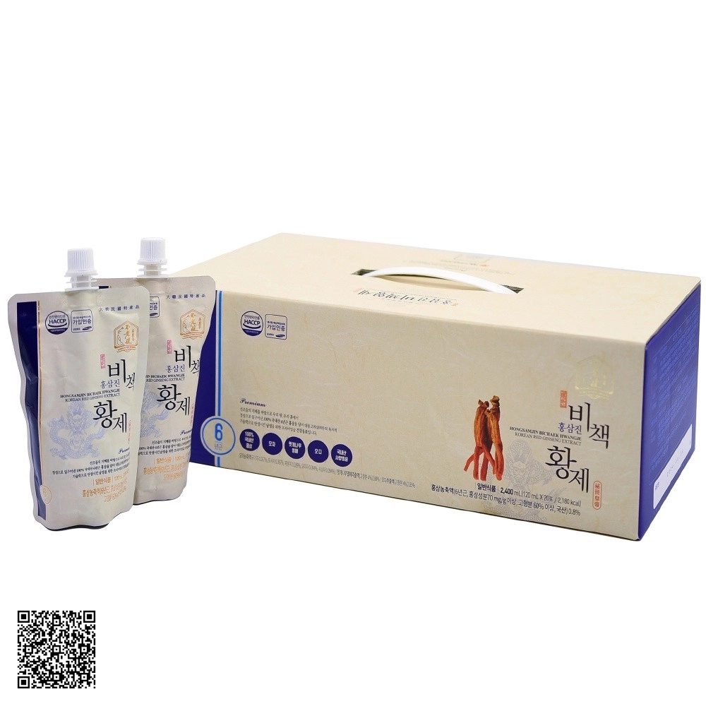 Nước Hồng Sâm Hoàng Đế Daedong Hongsamjin Bichaek Hwangje Từ Hàn Quốc 20 Gói