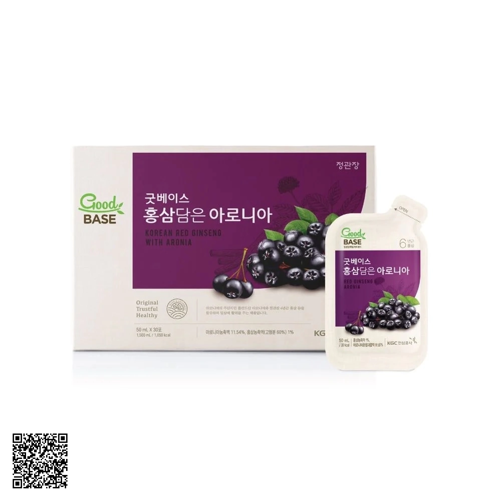 Nước Hồng Sâm KGC Goodbase Red Ginseng Aronia 30 Gói