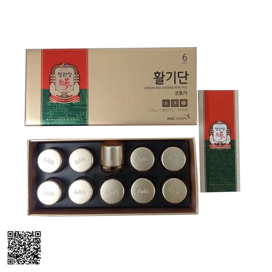Viên Hồng Sâm KGC Vital Pills Hwal Gi Dan Từ Hàn Quốc 10 Viên