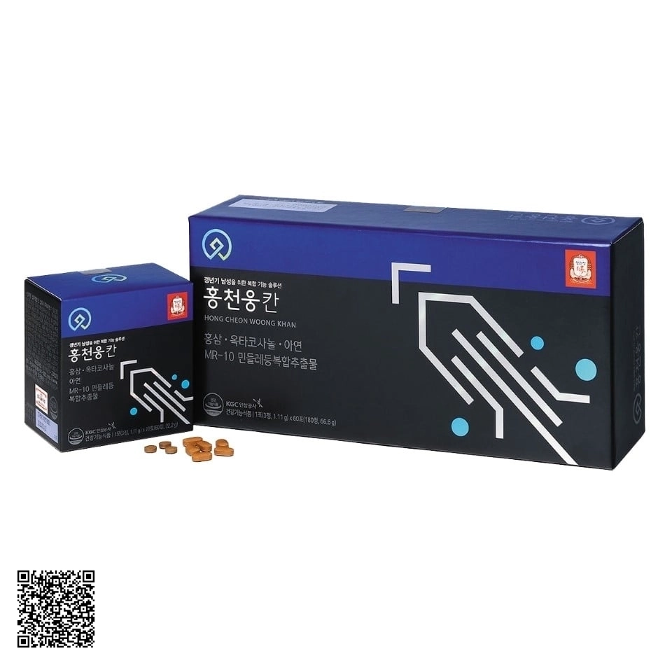 Viên Hồng Sâm Tăng Cường Sinh Lý Nam KGC Cheong Kwan Jang Từ Hàn Quốc 180 Viên