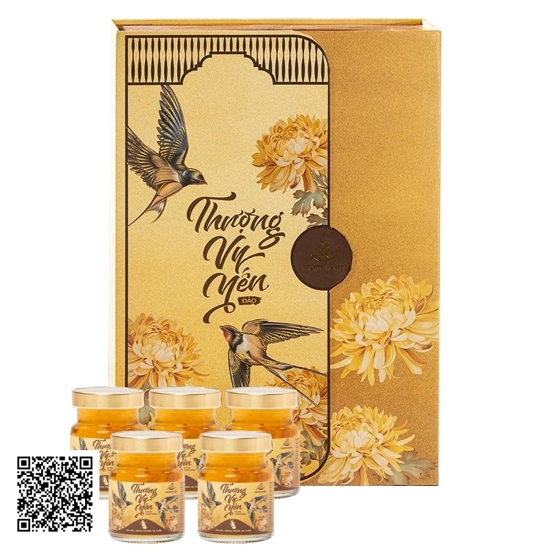 Yến Sào Thượng Vy Yến Đảo Đông Trùng Hạ Thảo Set 12 Hũ