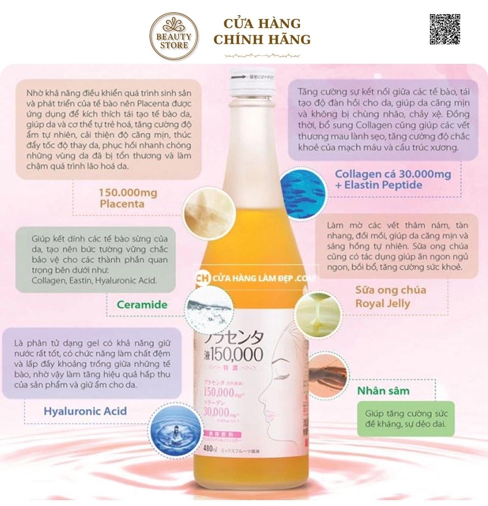 Tinh Chất Nhau Thai Cừu Fracora 150000mg