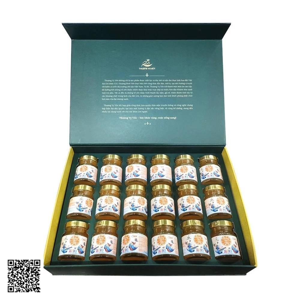Yến Sào Thượng Vy Yến Biển Vị Cam Set 18 Hũ