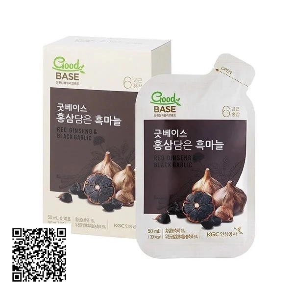 Nước Hồng Sâm Tỏi Đen Goodbase KGC Jung Kwan Jang Từ Hàn Quốc 10 Gói