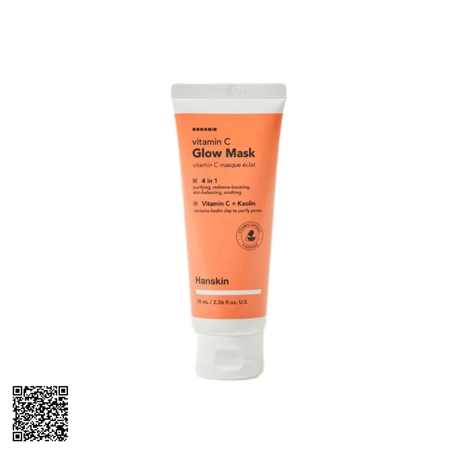 Mặt Nạ Đất Sét Hanskin Vitamin C Glow Mask Sáng Mịn Da Từ Hàn Quốc 70ml