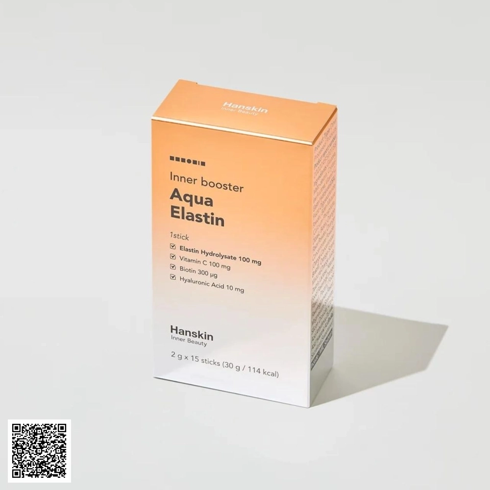 Collagen Phục Hồi Và Săn Chắc Da Hanskin Inner Booster Aqua Elastin Từ Hàn Quốc 15 Gói