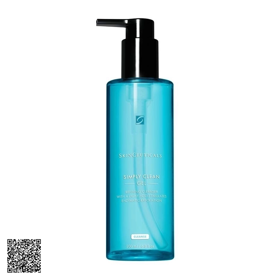 Sữa Rửa Mặt Dạng Gel SkinCeuticals Simply Clean Gel Sạch Tế Bào Chết Và Thu Nhỏ Lỗ Chân Lông Từ Mỹ 200ml