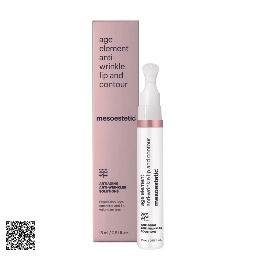 Son Dưỡng Làm Đầy Và Xoá Nhăn Môi Mesoestetic Age Element Anti-Wrinkle Lip and Contour Từ Mỹ 15ml