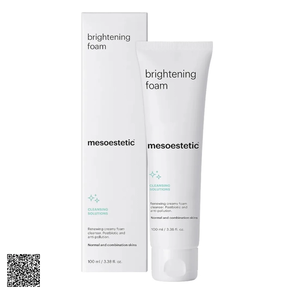 Kem Rửa Mặt Dưỡng Trắng Da Mesoestetic Cleansing Solutions Brightening Foam Từ Tây Ban Nha 100ml