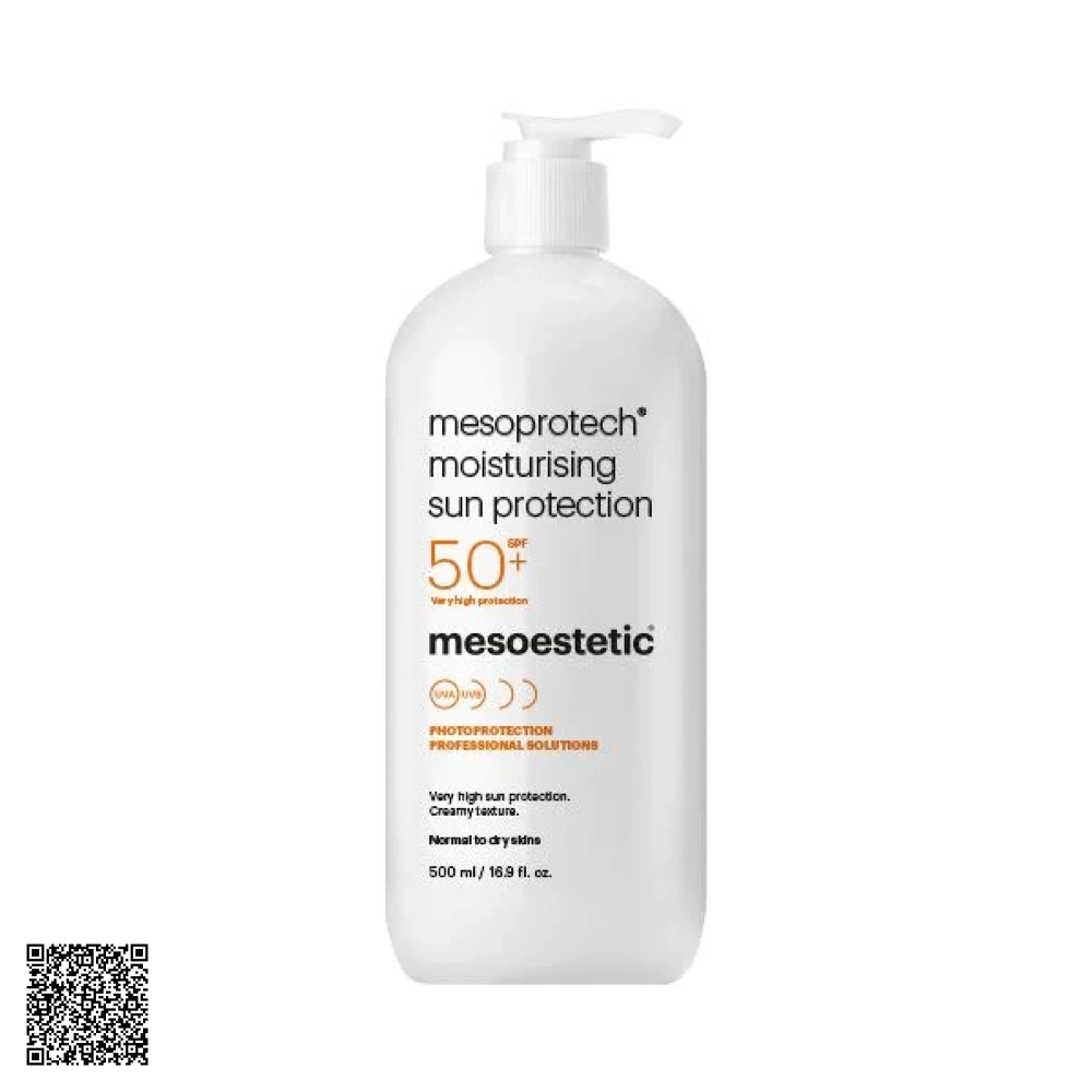 Kem Chống Nắng Dưỡng Ẩm Mesoestetic Moisturising Sun Protection SPF50+ Từ Tây Ban Nha 500ml