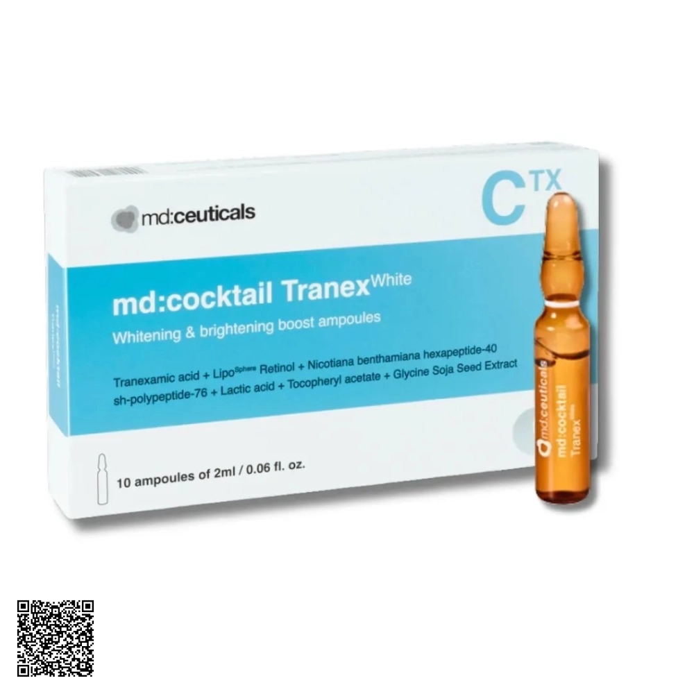Tinh Chất Trắng Sáng Da MD:Ceuticals MD Cocktail Tranex White Từ Anh Quốc 10 Lọ