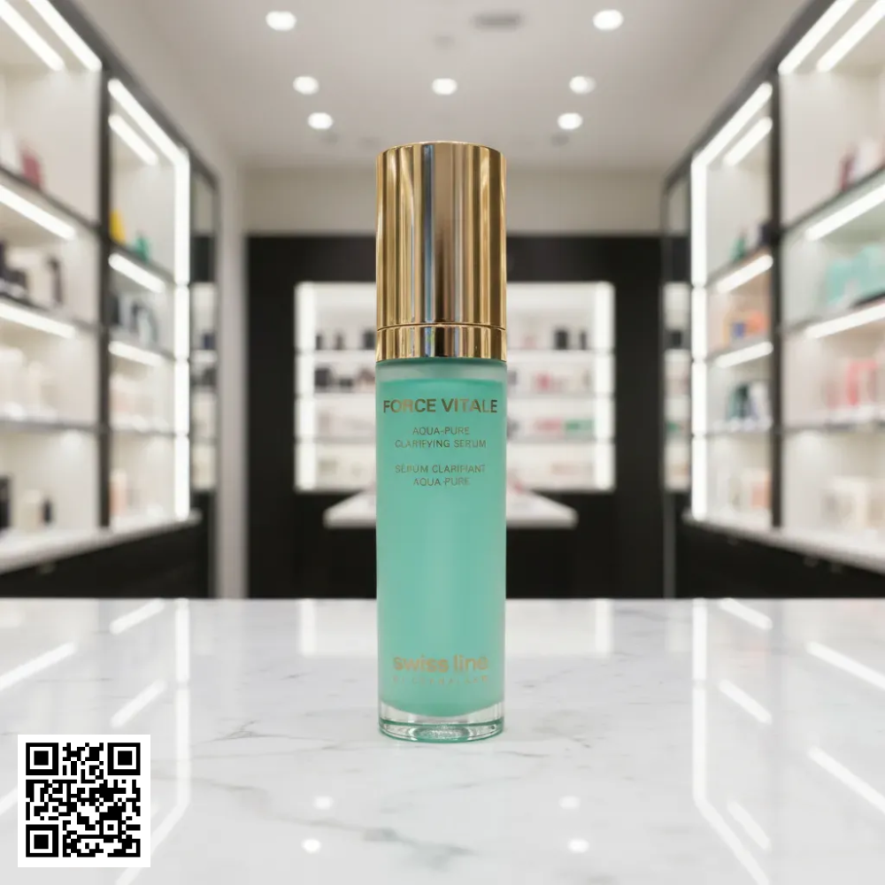 Serum Giảm Mụn Viêm, Kiềm Dầu SwissLine Force Vitale Aqua-Pure Clarifying Serum Từ Thuỵ Sĩ 30ml
