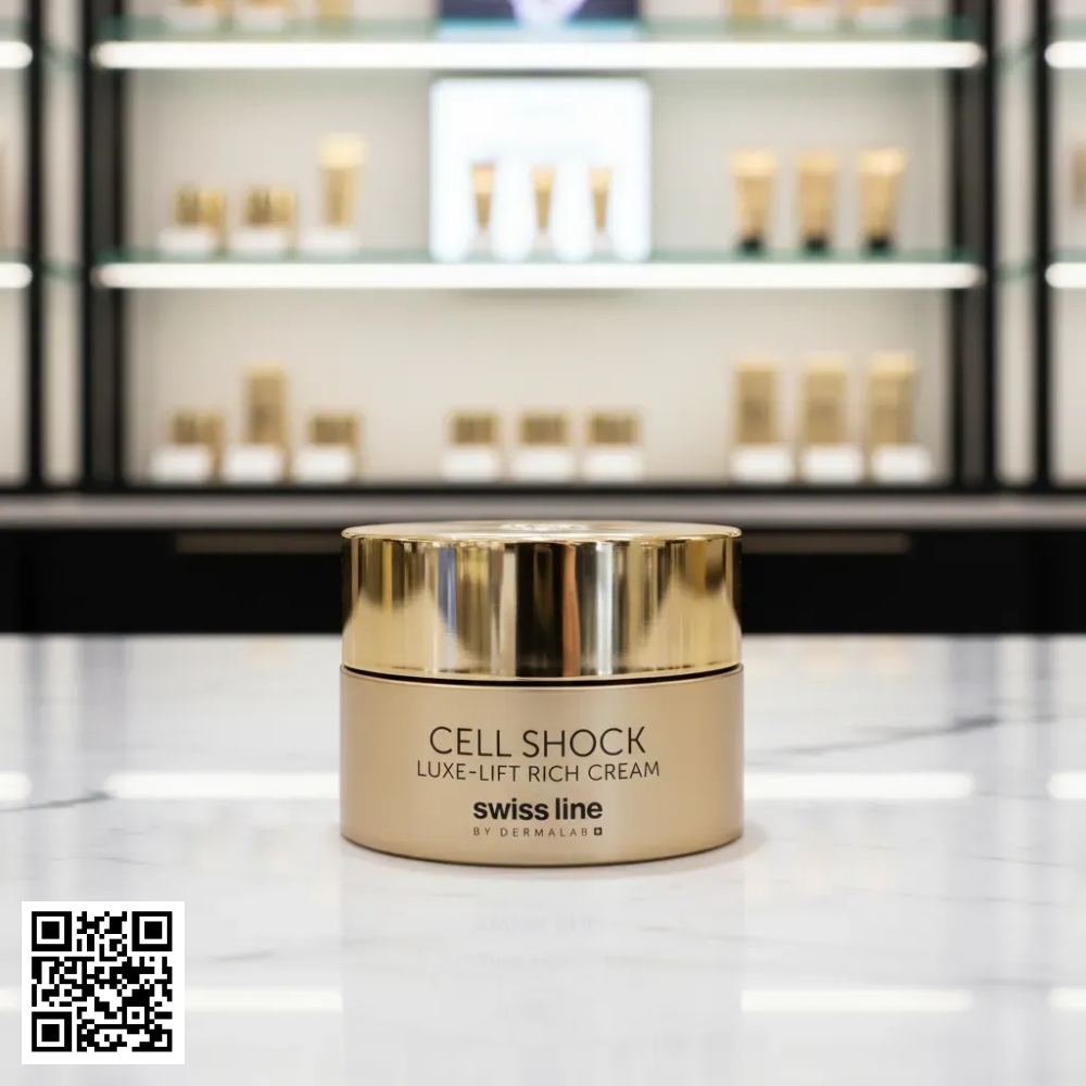 Kem Hỗ Trợ Ngừa Lão Hóa Nâng Cơ Swissline Cell Shock Luxe-Lift Rich Cream Từ Thuỵ Sĩ 50ml