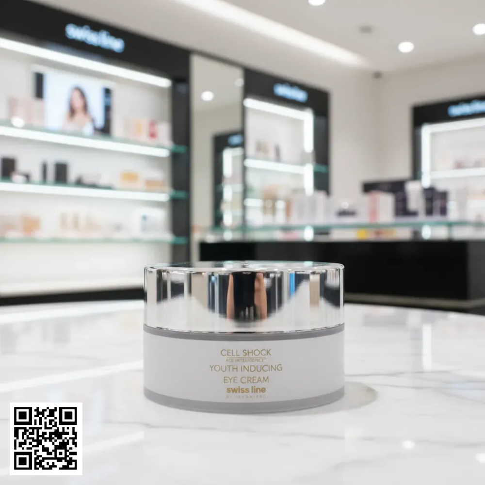 Kem Dưỡng Mắt Swissline Cell Shock Age Intelligence Youth-Inducing Eye Cream Từ Thuỵ Sĩ 15ml