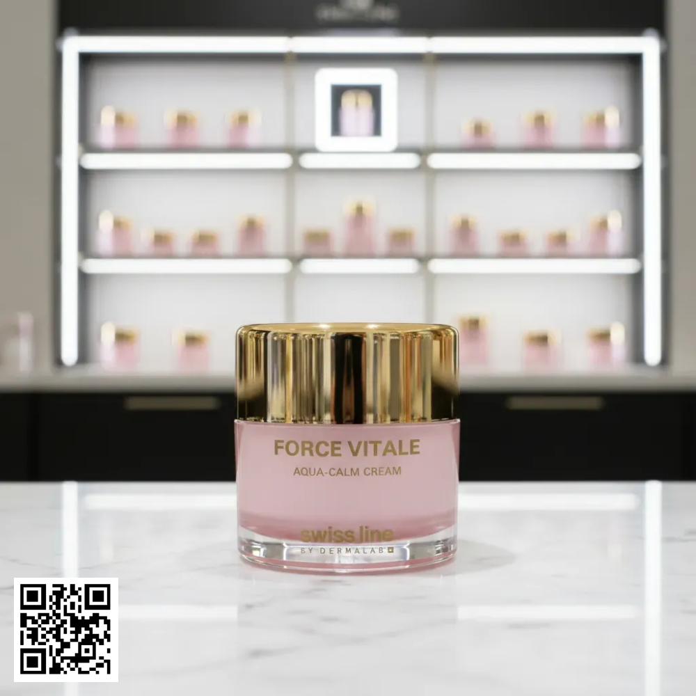 Kem Phục Hồi Da Nhạy Cảm Swissline Force Vitale Aqua-Calm Cream Từ Thuỵ Sĩ 50ml