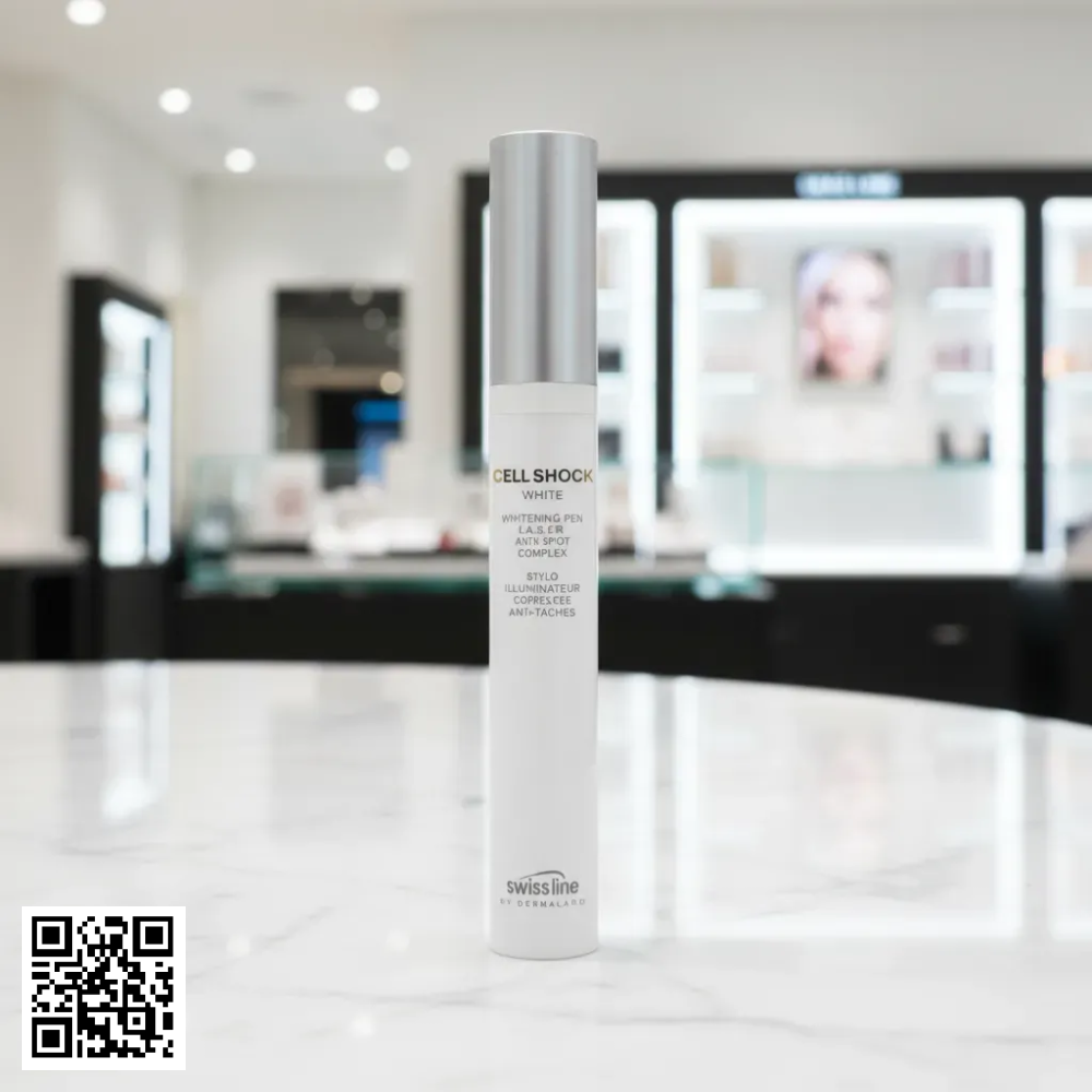 Swissline Cell Shock White Whitening Pen L.A.S.E.R Anti-Spot Complex Từ Thuỵ Sĩ 15ml