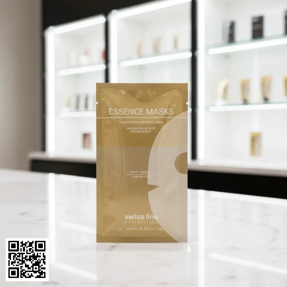 Mặt Nạ Trẻ Hóa Da Cấp Tốc Swissline Essence Masks Resurfacing Infusion Mask Từ Thuỵ Sĩ 10 Miếng