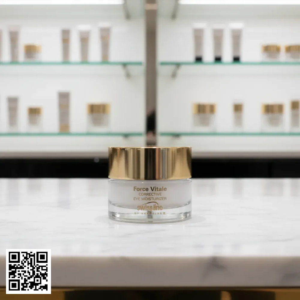 Kem Điều Chỉnh Độ Ẩm Và Nếp Nhăn Vùng Mắt Swissline Force Vitale Corrective Eye Moisturizer Từ Thuỵ Sĩ 15ml
