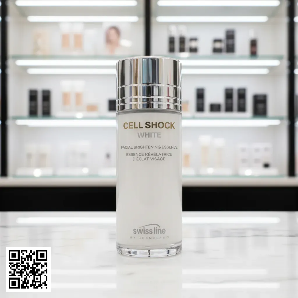 Tinh Chất Dưỡng Trắng Da Swissline Cell Shock White Facial Brightening-Essence Từ Thuỵ Sĩ 150ml