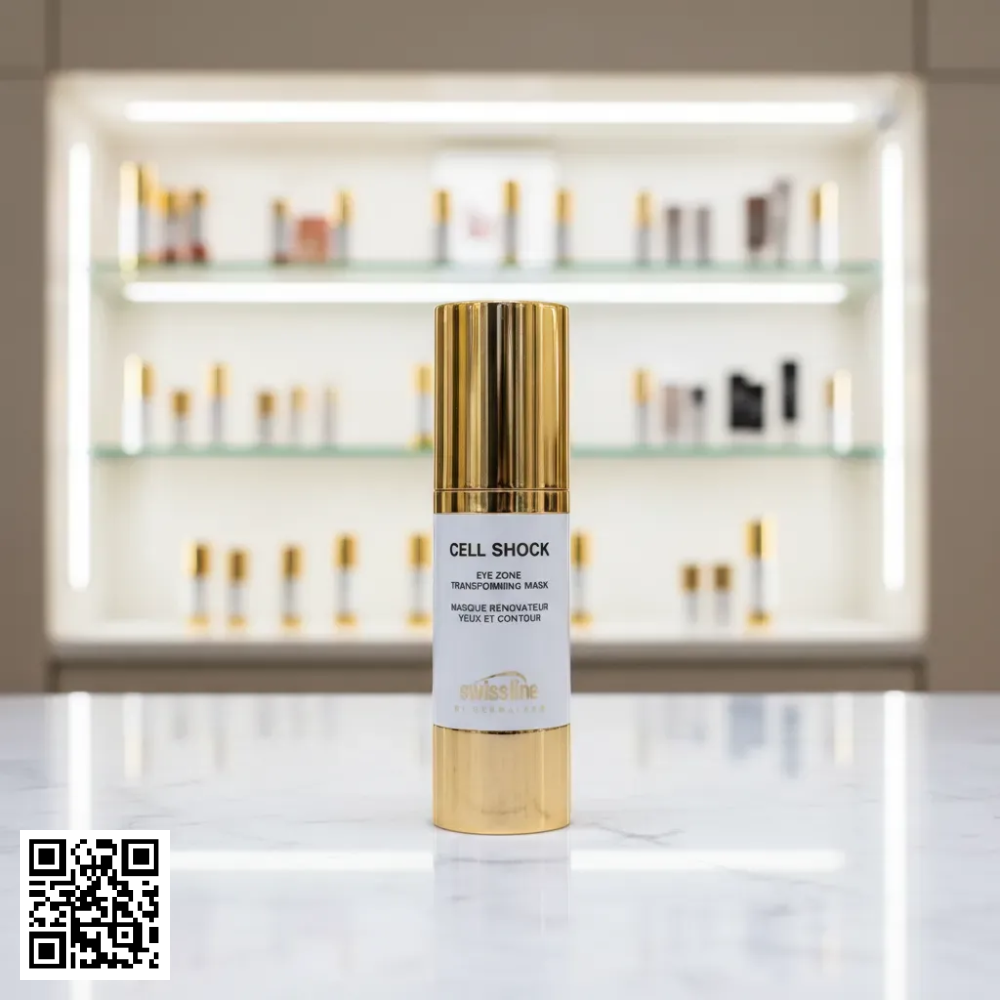 Mặt Nạ Chống Nhăn, Trẻ Hóa Da Vùng Mắt Swissline Cell Shock Eye Zone Transforming Mask Từ Thuỵ Sĩ 30ml