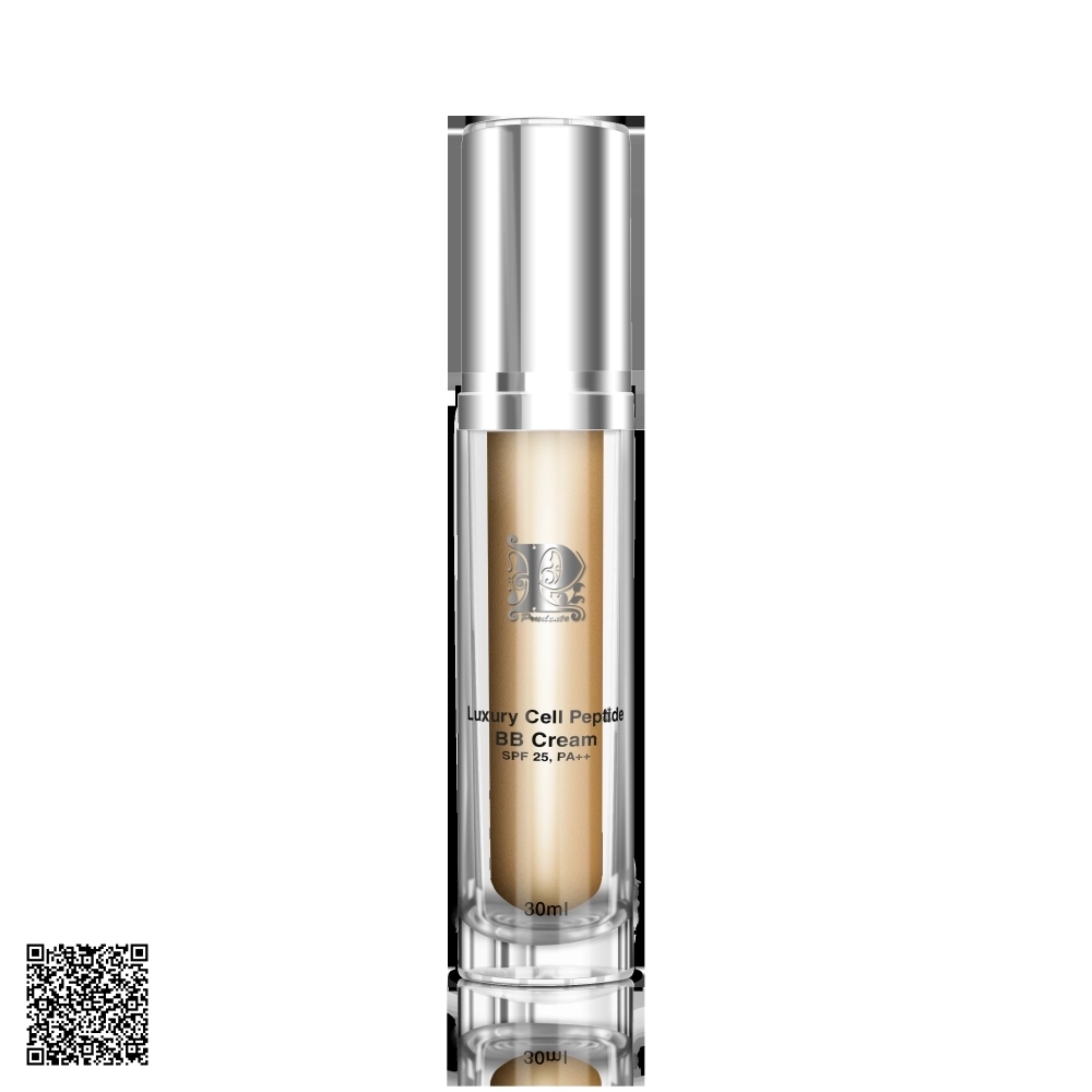 Kem Chống Nắng Nền Nội Nhũ Nuwhite Mibiti Prudente Luxury Cell Peptide BB Cream SPF 25, PA++ Từ Mỹ 30ml