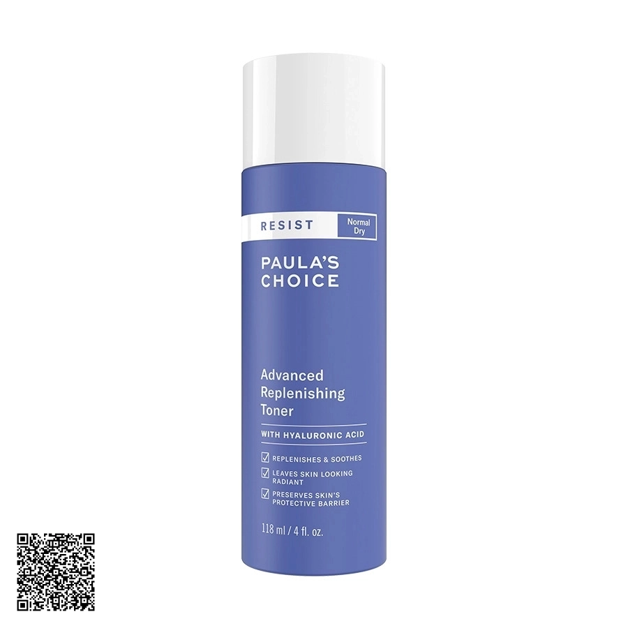 Nước Hoa Hồng Hỗ Trợ Ngừa Lão Hóa Paula’s Choice Resist Advanced Replenishing Toner Từ Mỹ 118ml