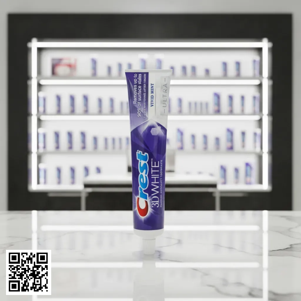 Kem Đánh Răng Crest 3D White Vivid Mint Ultra Từ Mỹ 147g