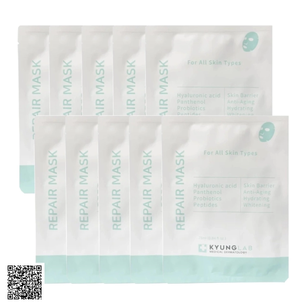 Mặt Nạ Phục Hồi Da Kyung Lab Repair Mask For All Skin Types Từ Hàn Quốc Hộp 10 Miếng
