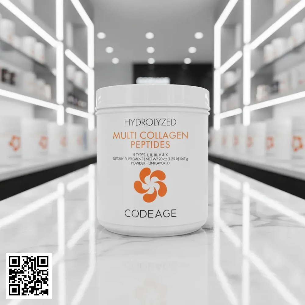 Bột Collagen Trẻ Hóa Da CodeAge Hydrolyzed Multi Collagen Peptides Powder Từ Mỹ 567g