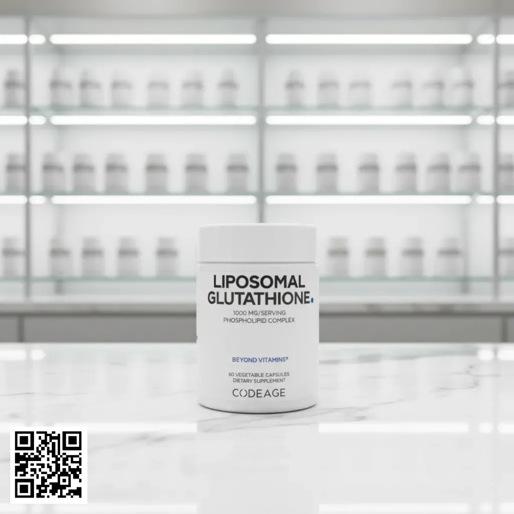 Viên Uống Trắng Da CodeAge Liposomal Glutathione 1000mg Từ Mỹ 60 Viên