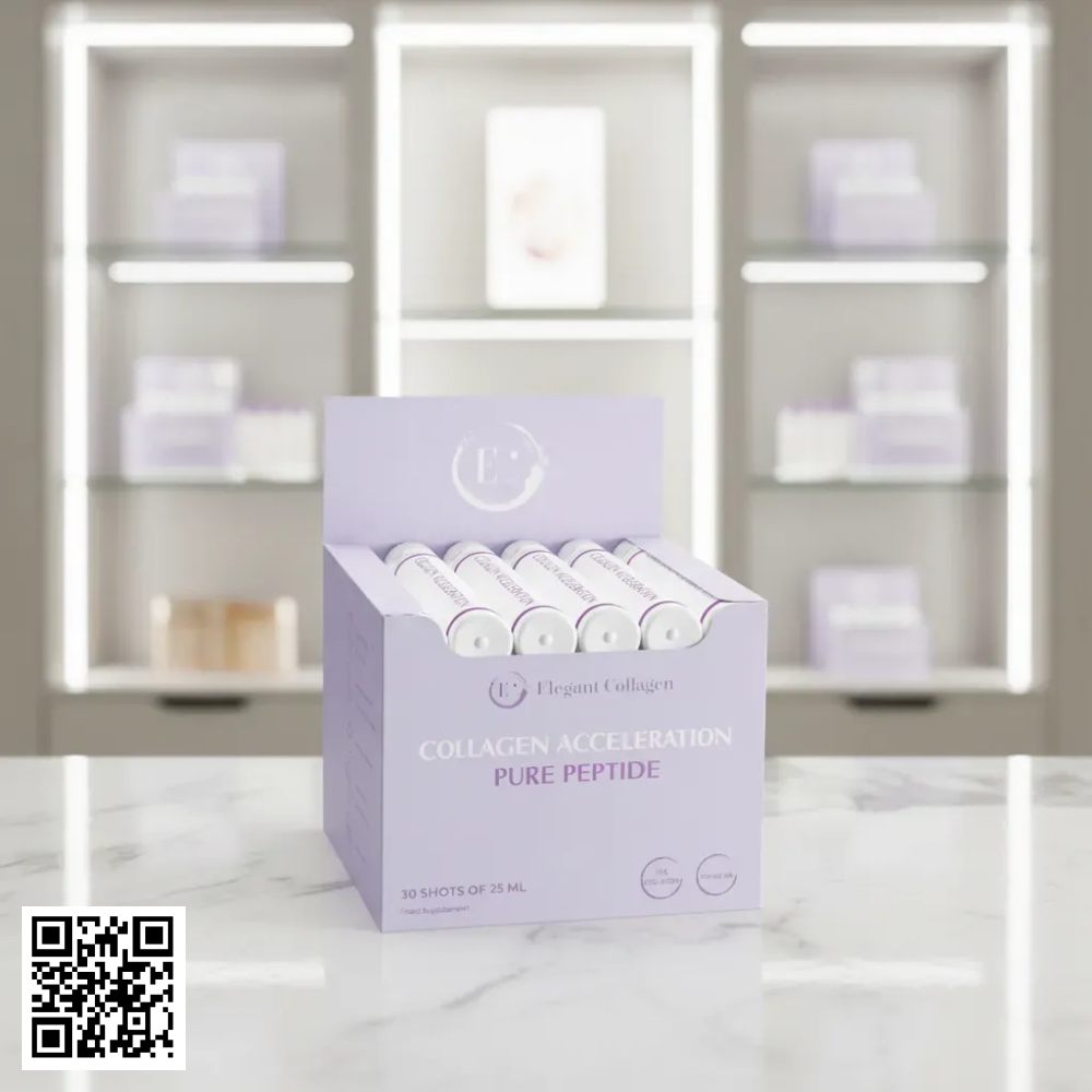 Collagen Hỗ Trợ Ngừa Lão Hóa Elegant Collagen Acceleration Từ Thụy Điển Hộp 30 Ống