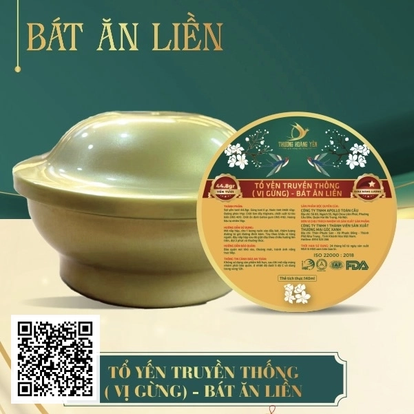 Tổ Yến Truyền Thống (Vị Gừng) - Bát Ăn Liền