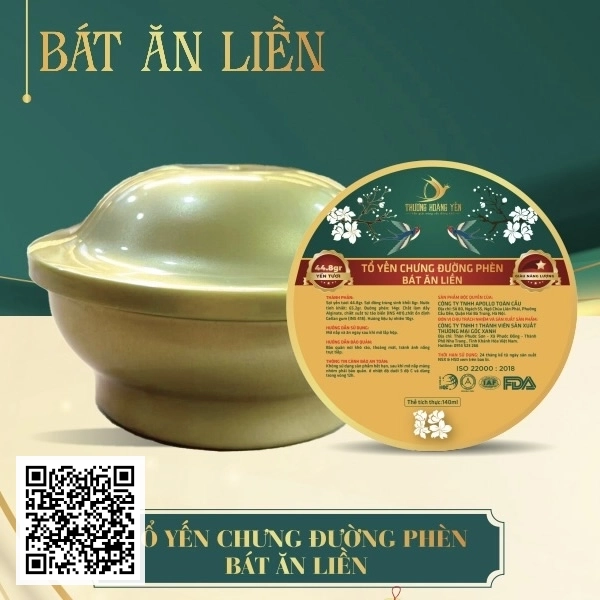 Tổ Yến Chưng Đường Phèn - Bát Ăn Liền