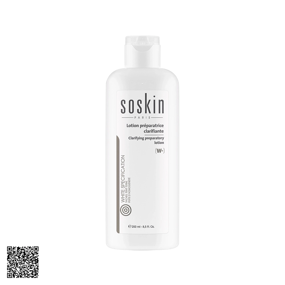 Nước Cân Bằng Làm Trắng Da Soskin Clarifying Preparetory Lotion Từ Pháp 250ml
