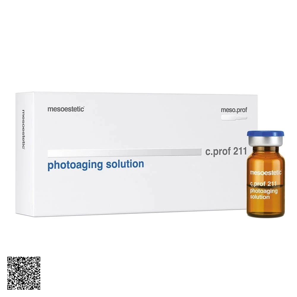 Dung Dịch Hỗ Trợ Ngừa Lão Hóa Da Mesoestetic C.Prof 211 Photoaging Solution Từ Tây Ban Nha (5 Lọ x 5ml)