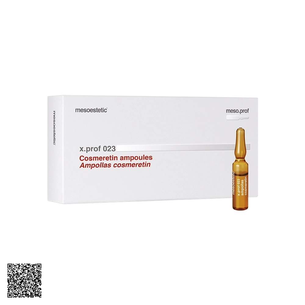 Tinh Chất Hỗ Trợ Ngừa Lão Hóa, Giảm Nếp Nhăn Mesoestetic X.Prof 023 Cosmeretin Ampoules Từ Tây Ban Nha (20 Ống x 2ml)