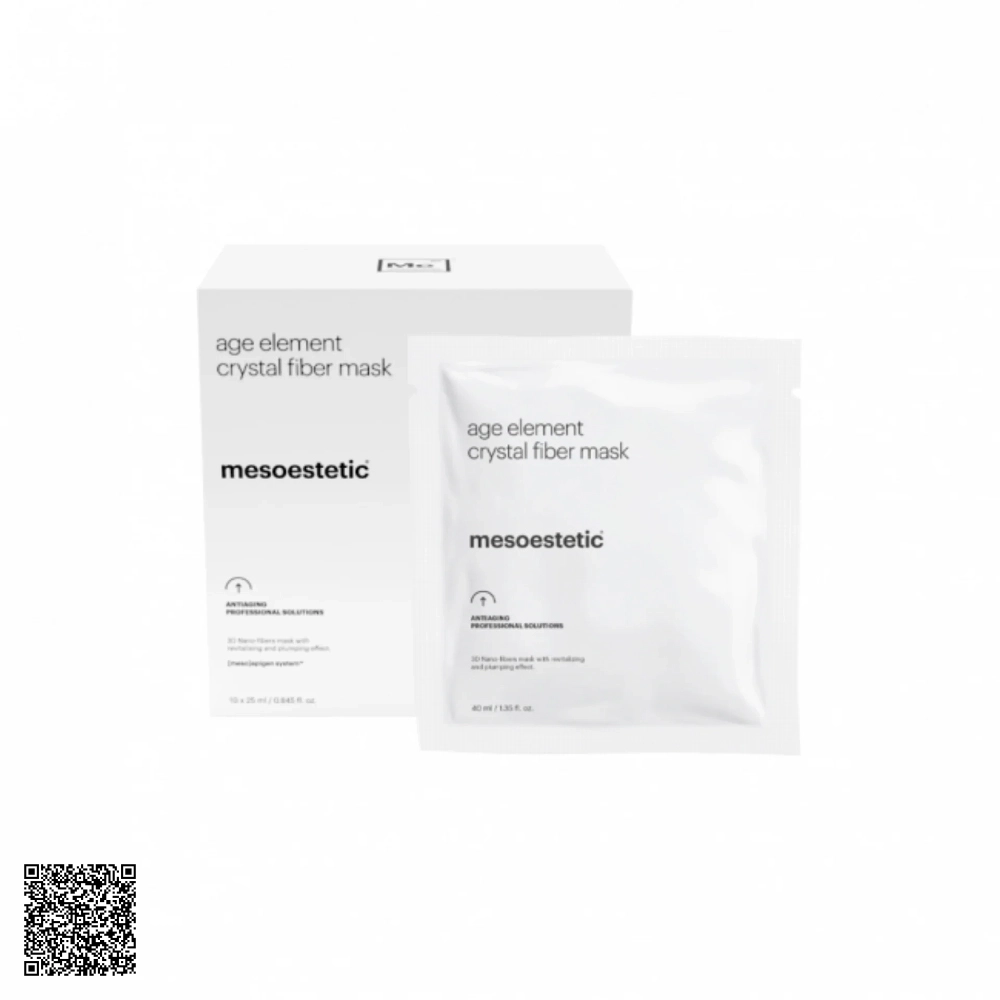 Mặt Nạ Dưỡng Ẩm Sâu Mesoestetic Antiaging Professional Solutions Age Element Crystal Fiber Mask Từ Tây Ban Nha (10 Gói x 40ml)