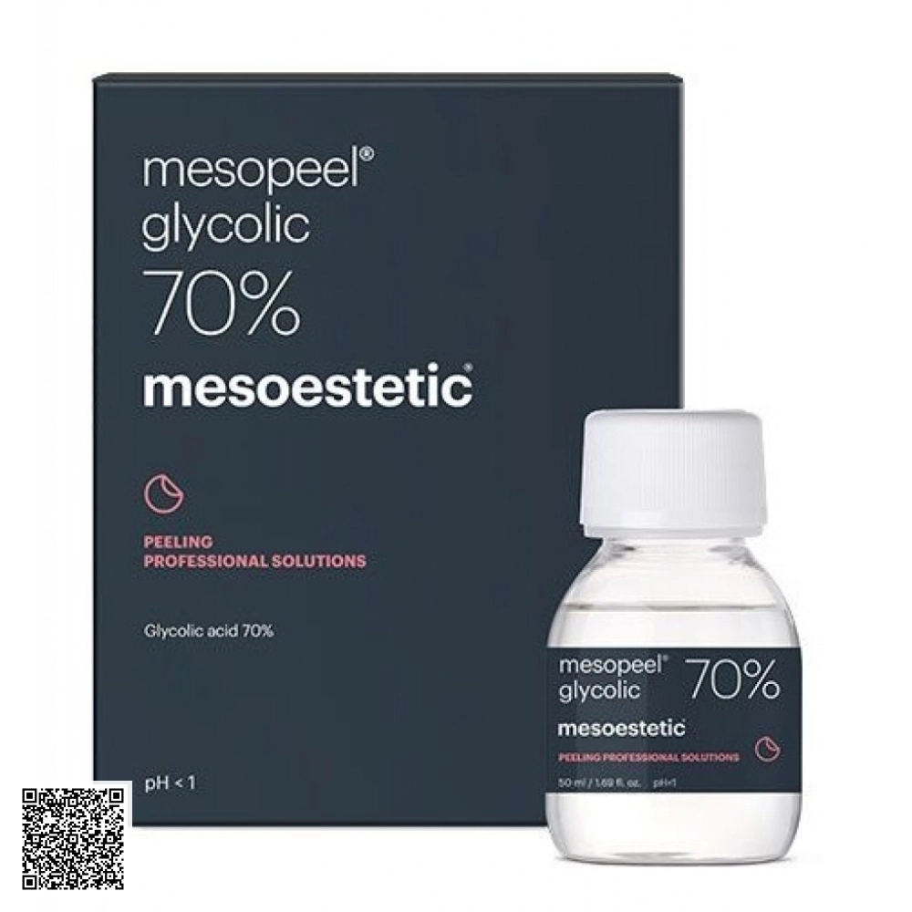 Peel Hỗ Trợ Ngừa Lão Hóa Da Chuyên Sâu Mesoestetic Mesopeel Glycolic 70% Từ Tây Ban Nha 50ml